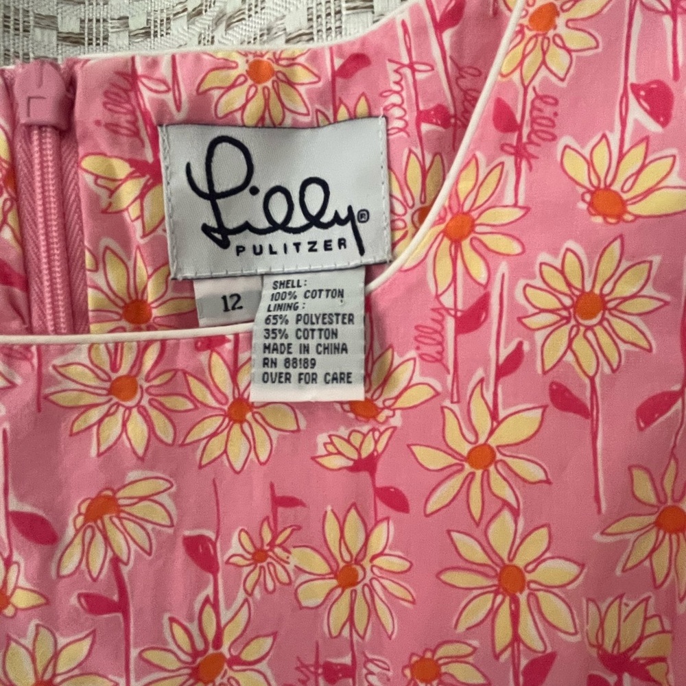 Lilly Pulitzer Pink Floral Mini Dress